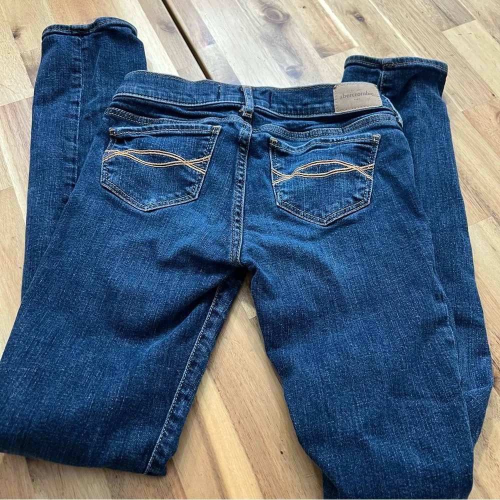 Abercrombie Kids Slim Jeans Size 16 Dark Wash Stretch Denim